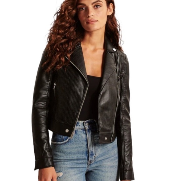 Abercrombie & Fitch Jackets & Blazers - Abercrombie & Fitch Vegan Leather Biker Jacket